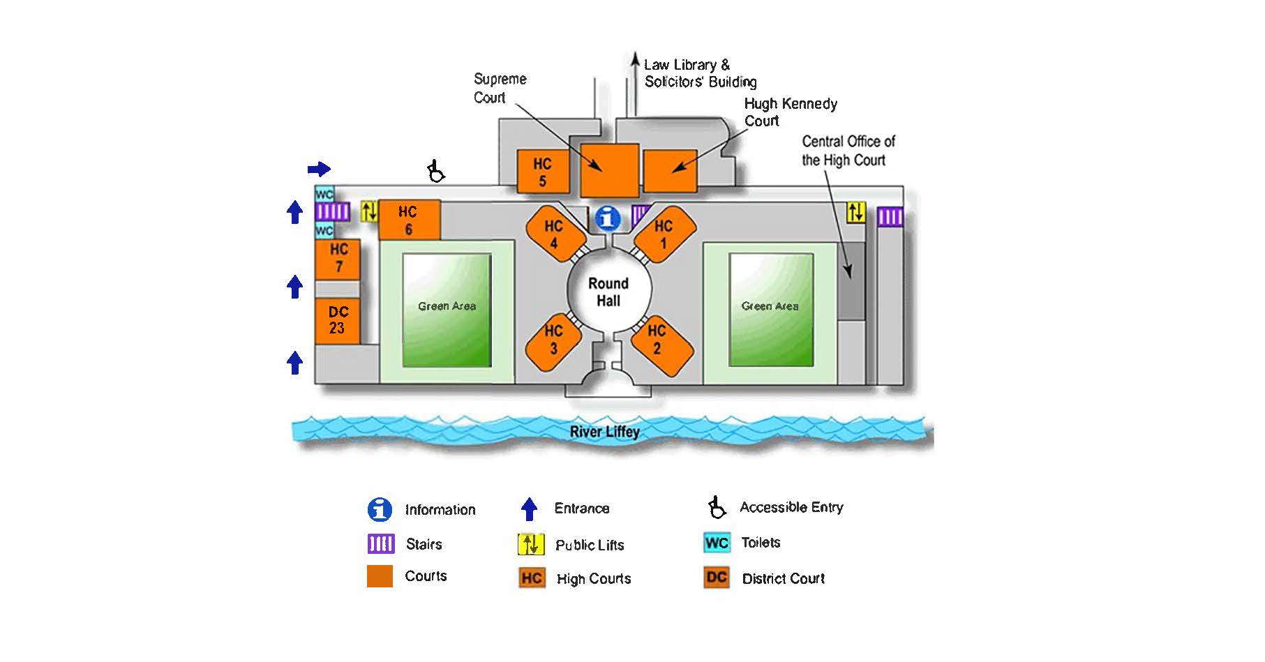 Maps Of The Four Courts | The Courts Service Of Ireland